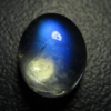 AAAAA - High Grade Quality - Rainbow Moonstone Cabochon Gorgeous Rainbow Blue Full Flashy Fire size - 8x10mm weight 3.95 cts High 6mm
